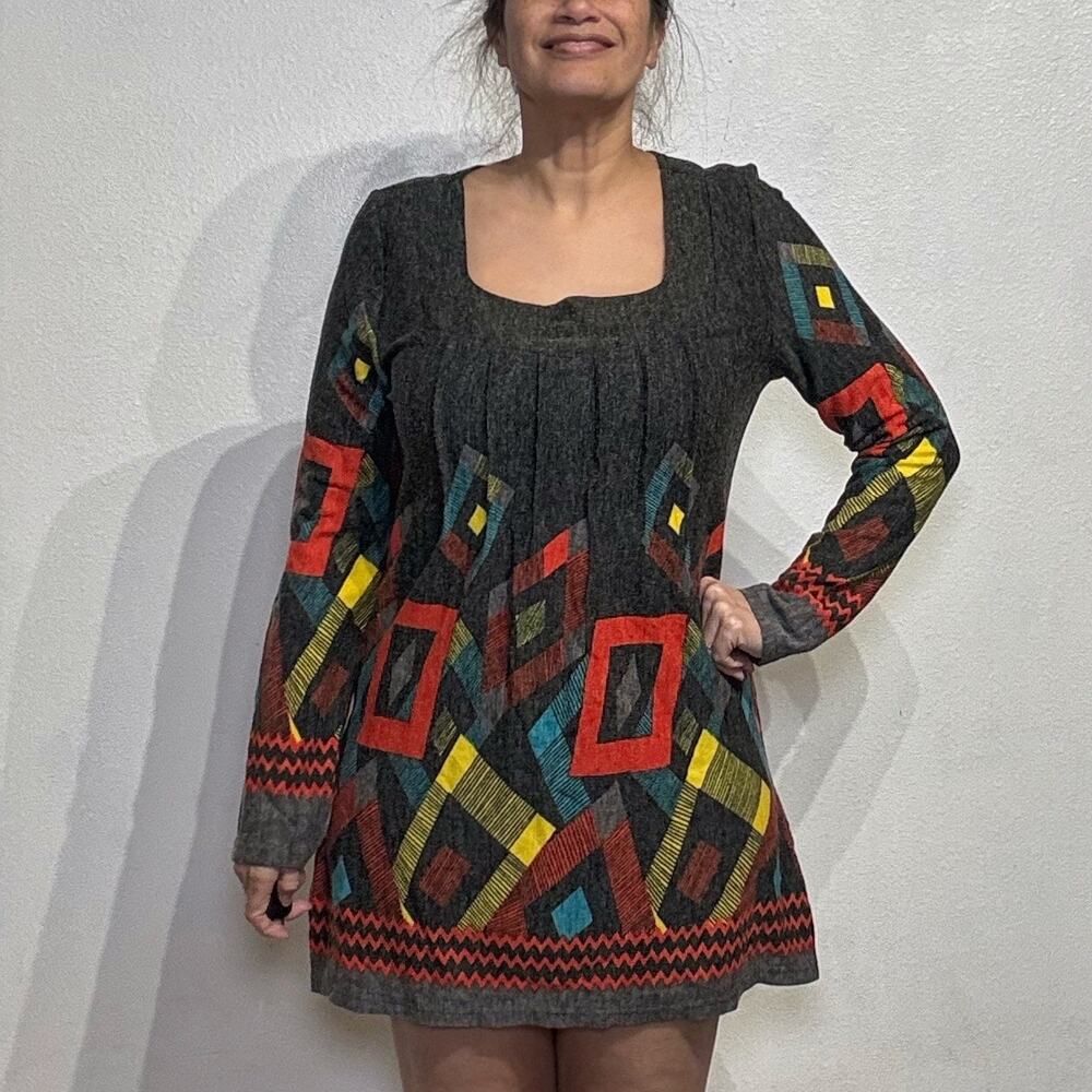 Adore Gray Mini Sweater Dress Sz XL NWT